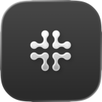 Glassbox app icon, clear, dark appearance